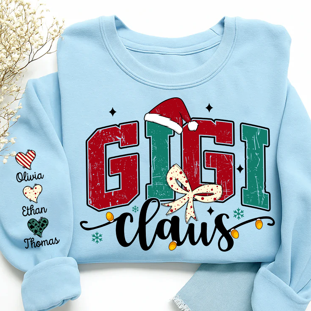 Gigi claus And Grandkids Merry Christmas Sweatshirt