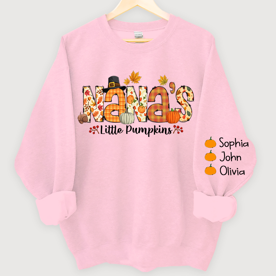 Nana little pumpkins autumn And Grandkids Sweatshirt