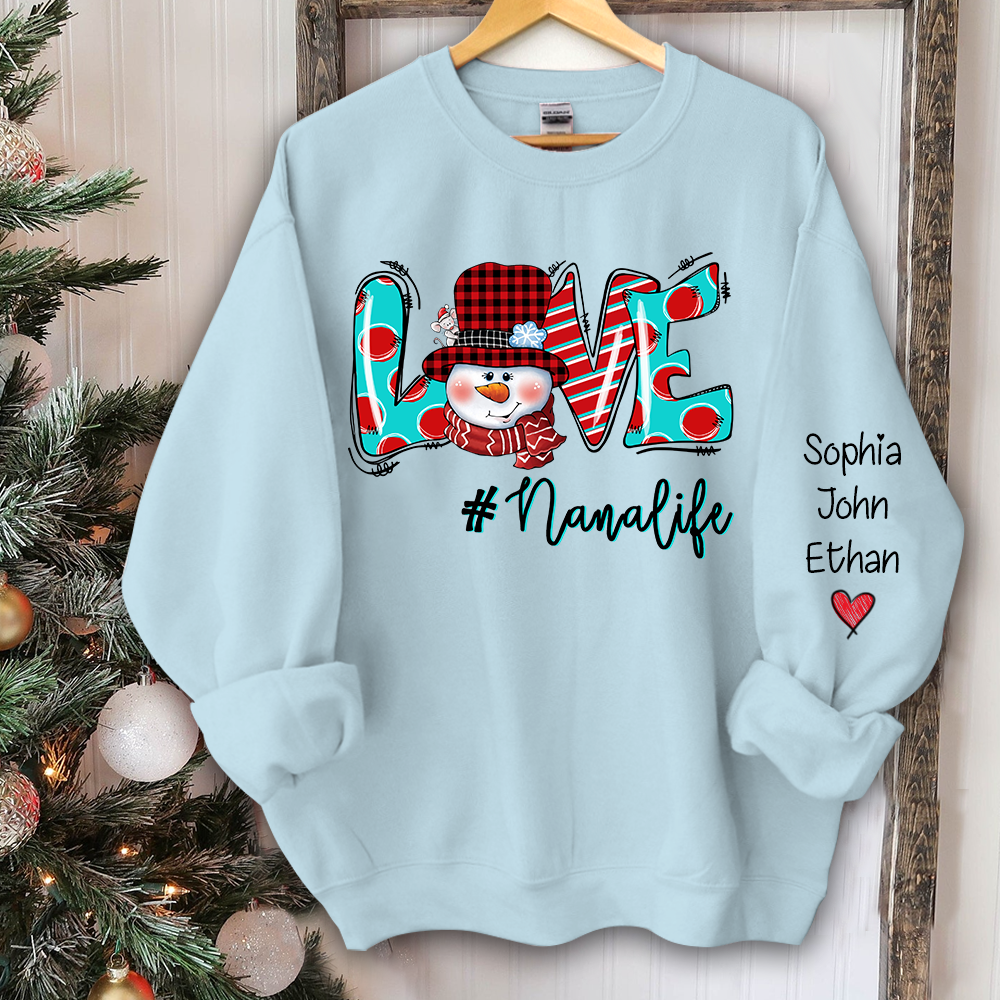 Love Grandmalife  Christmas And Grandkids Sweatshirt
