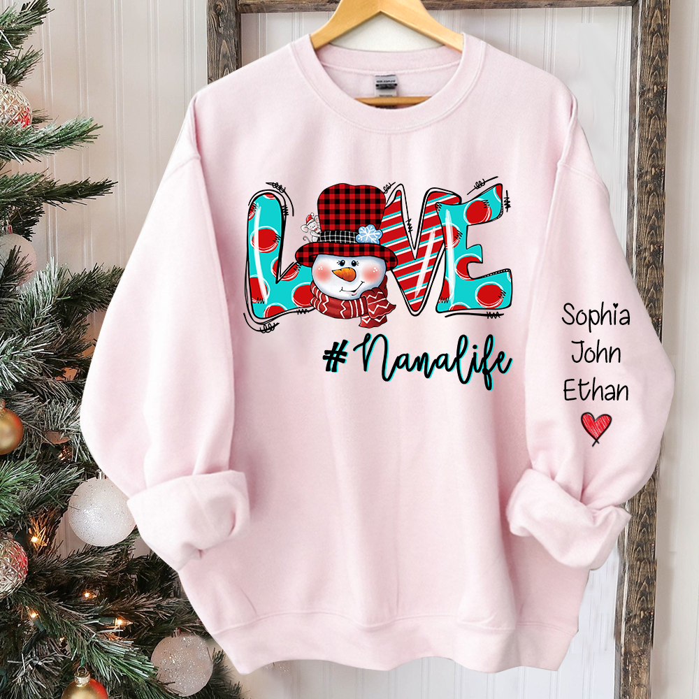 Love Grandmalife  Christmas And Grandkids Sweatshirt