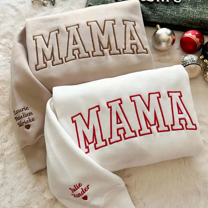 Embroidered Mama Personalized Kids Names