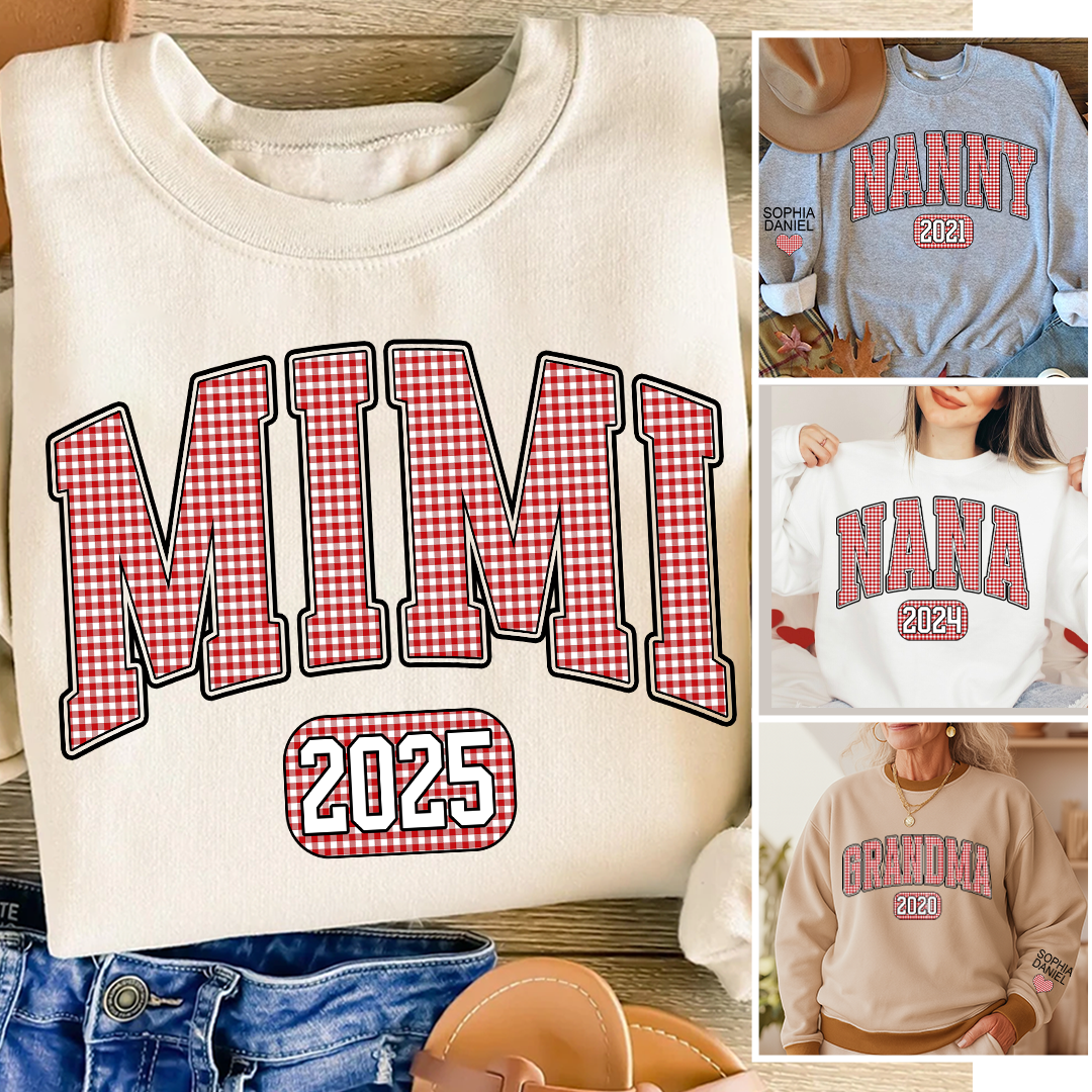 Mimi Est And Grandkids Red Design