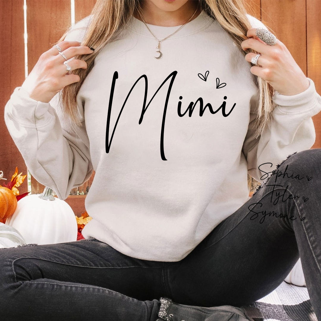Personalized Mimi And Kids Heart