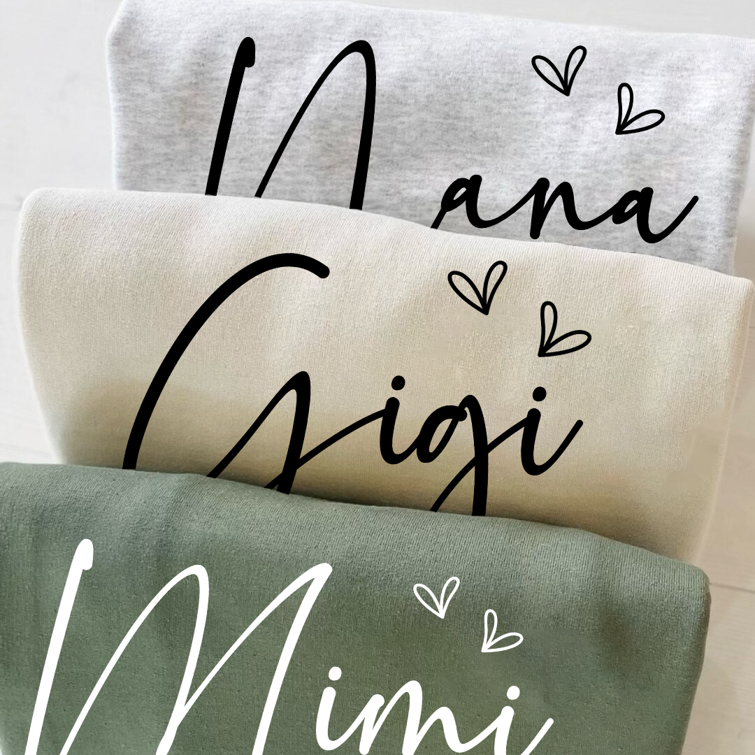 Personalized Mimi And Kids Heart