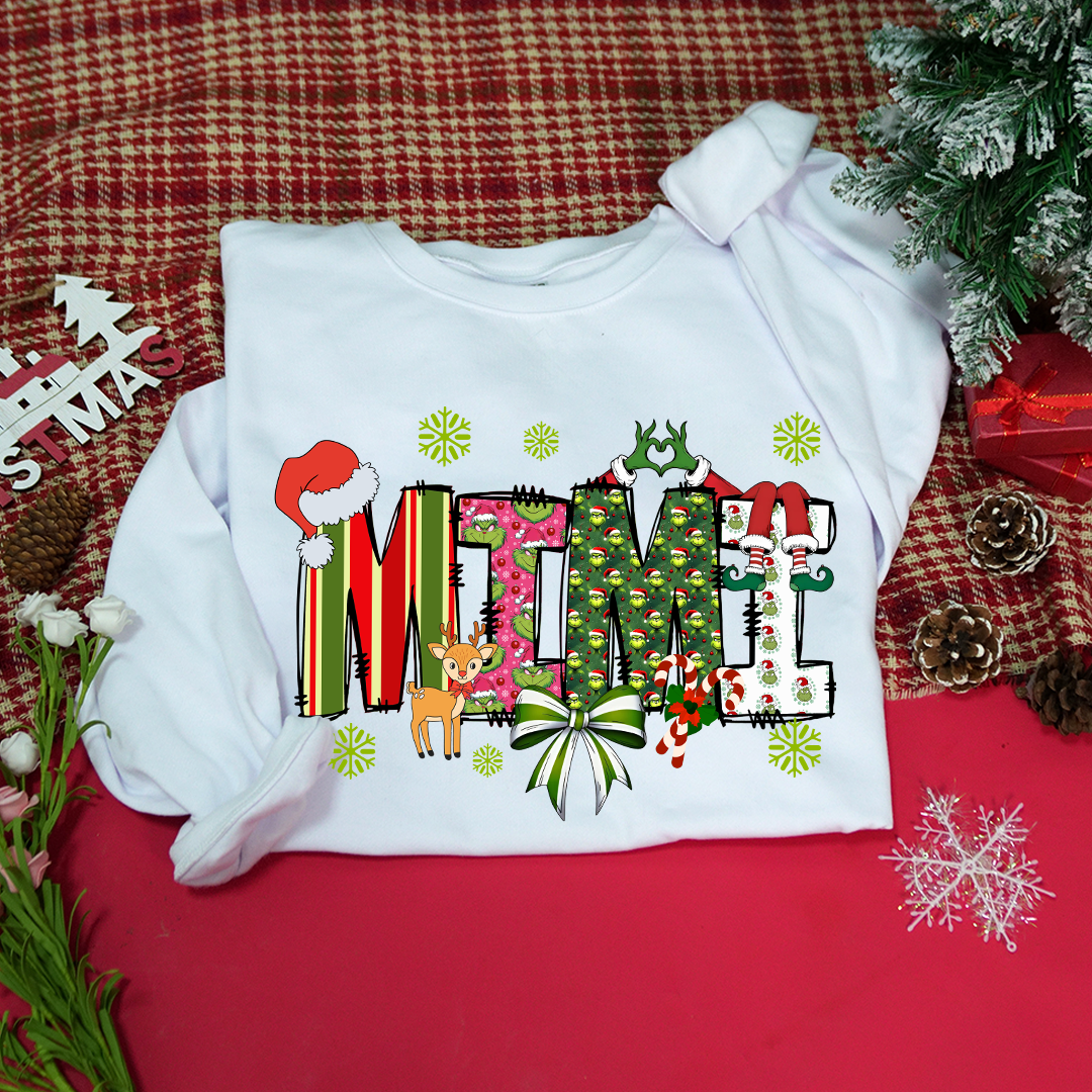 Personalized Grandma And Grandkids Best Gift Christmas Sweatshirt