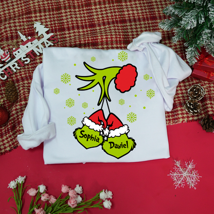 Personalized Grandma And Grandkids Best Gift Christmas Sweatshirt