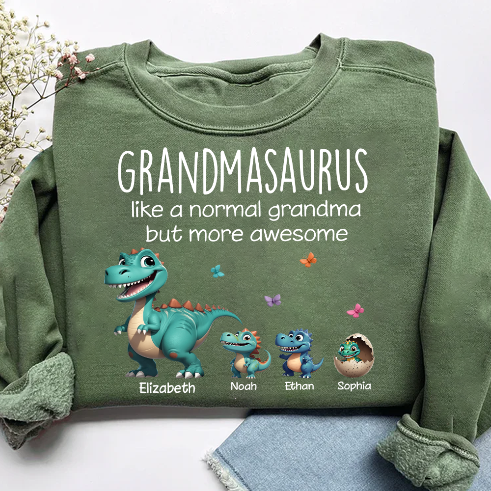 Grandmasaurus And Grandkids Gift for Grandma Sweatshirt