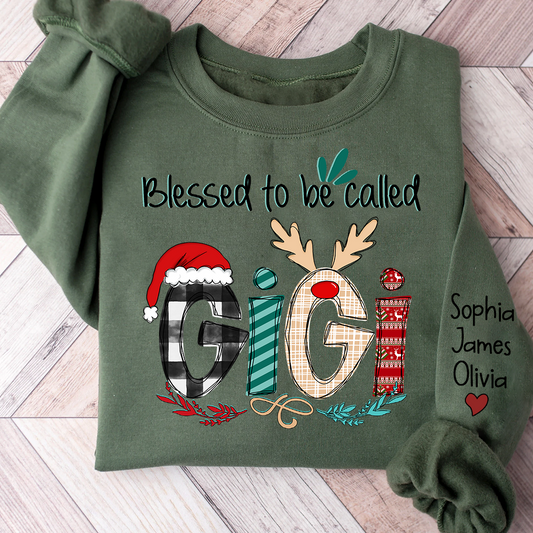 Blessed to be called Gigi And Grandkids Sweatshirt