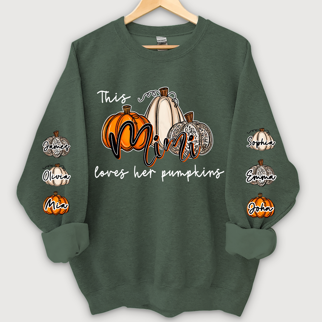 This Mimi Loves her Pumpkins And Grandkids Sweatshirt