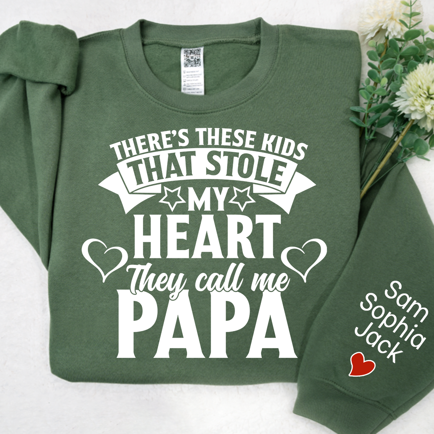 There's These Kids That Stole My Heart They Call Me Papa 2023 Sweatshirt