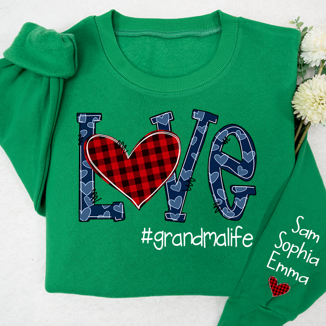 Love grandmalife Sweatshirt with kids Valentine's Day Sweatshirt
