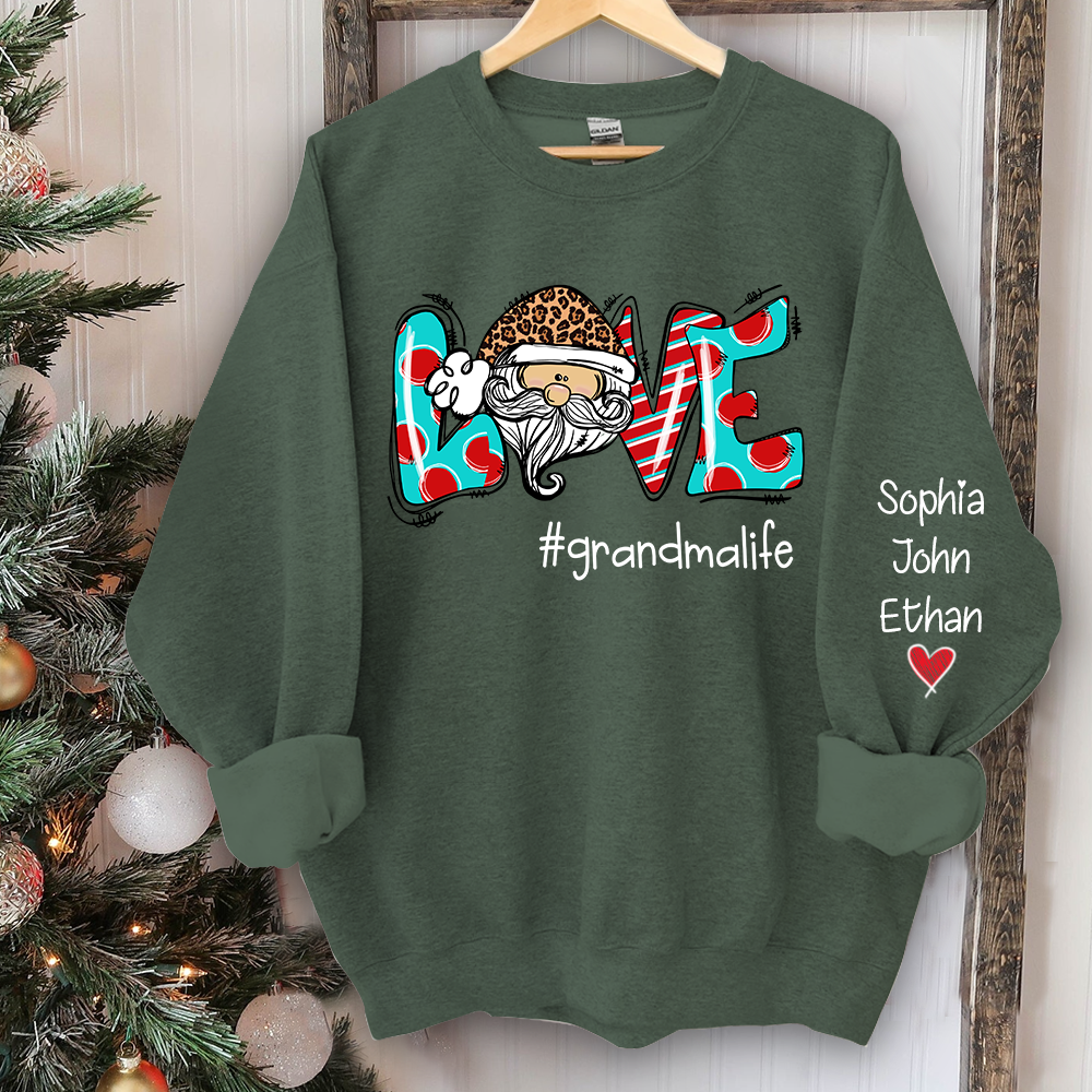 Love grandmalife Christmas And Grandkids CL01 Sweatshirt