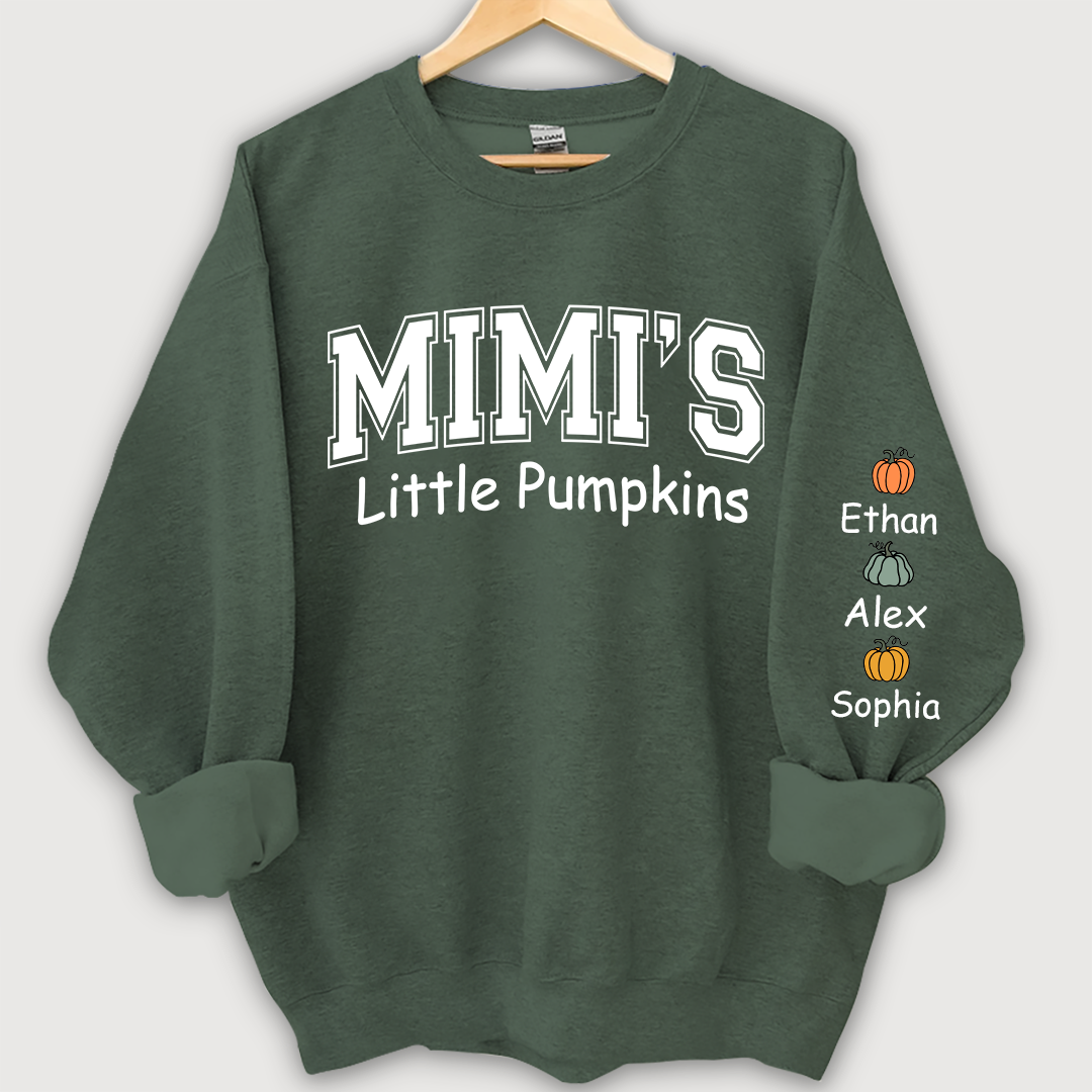 Mimi's little pumpkins And Grandkids Sweatshirt
