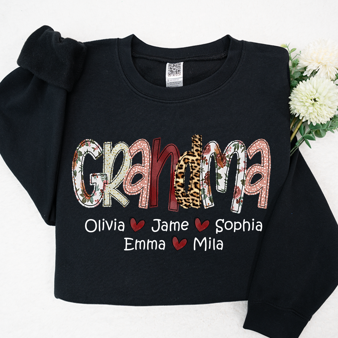 Personalized Grammy And Kids, Gift For Mothers Day CTH01