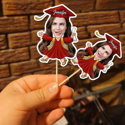 Graduation Gift Ideas, Custom Photo Graduation cupcake toppers, graduation cupcake toppers 2025