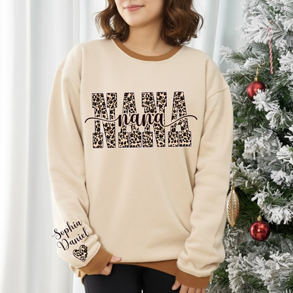 Leopard Gigi and Grandkids Personalized Best Gift