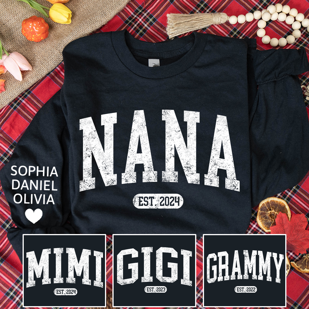 Personalize Mimi, Grandma, Mom, Nana, Mama Gift Custom Name Kids CTH01 Sweatshirt