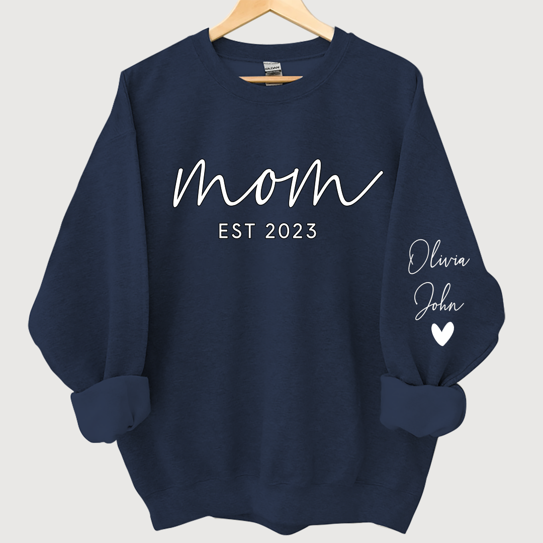 Mom est and kids Sweatshirt
