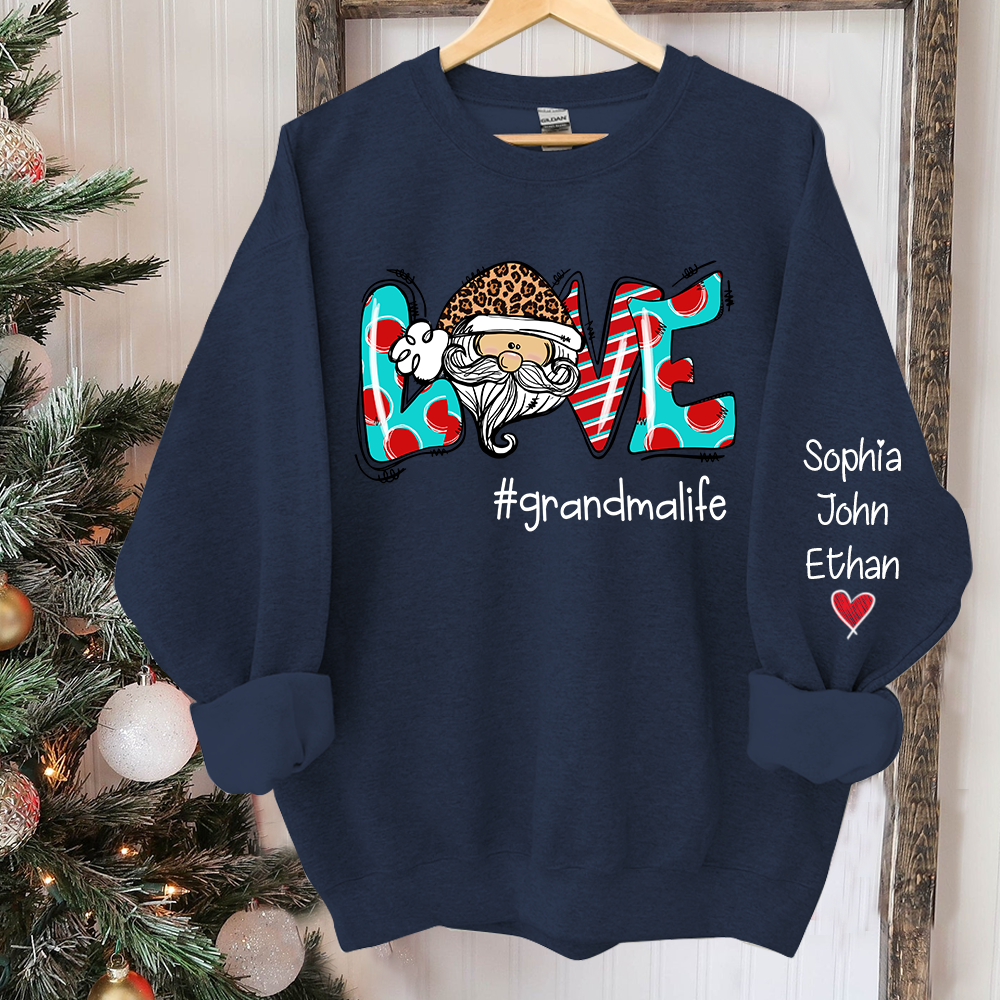 Love grandmalife Christmas And Grandkids CL01 Sweatshirt