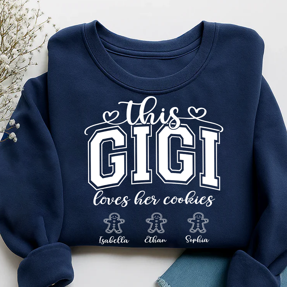 Personalized This Gigi Loves Her Cookies And Grandkids Sweatshirt