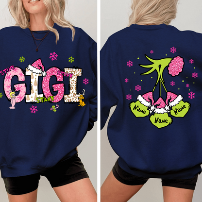 Gigi Pink Christmas And Kids Sweatshirt 2024