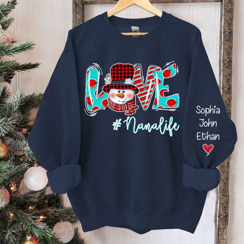 Love Grandmalife  Christmas And Grandkids Sweatshirt