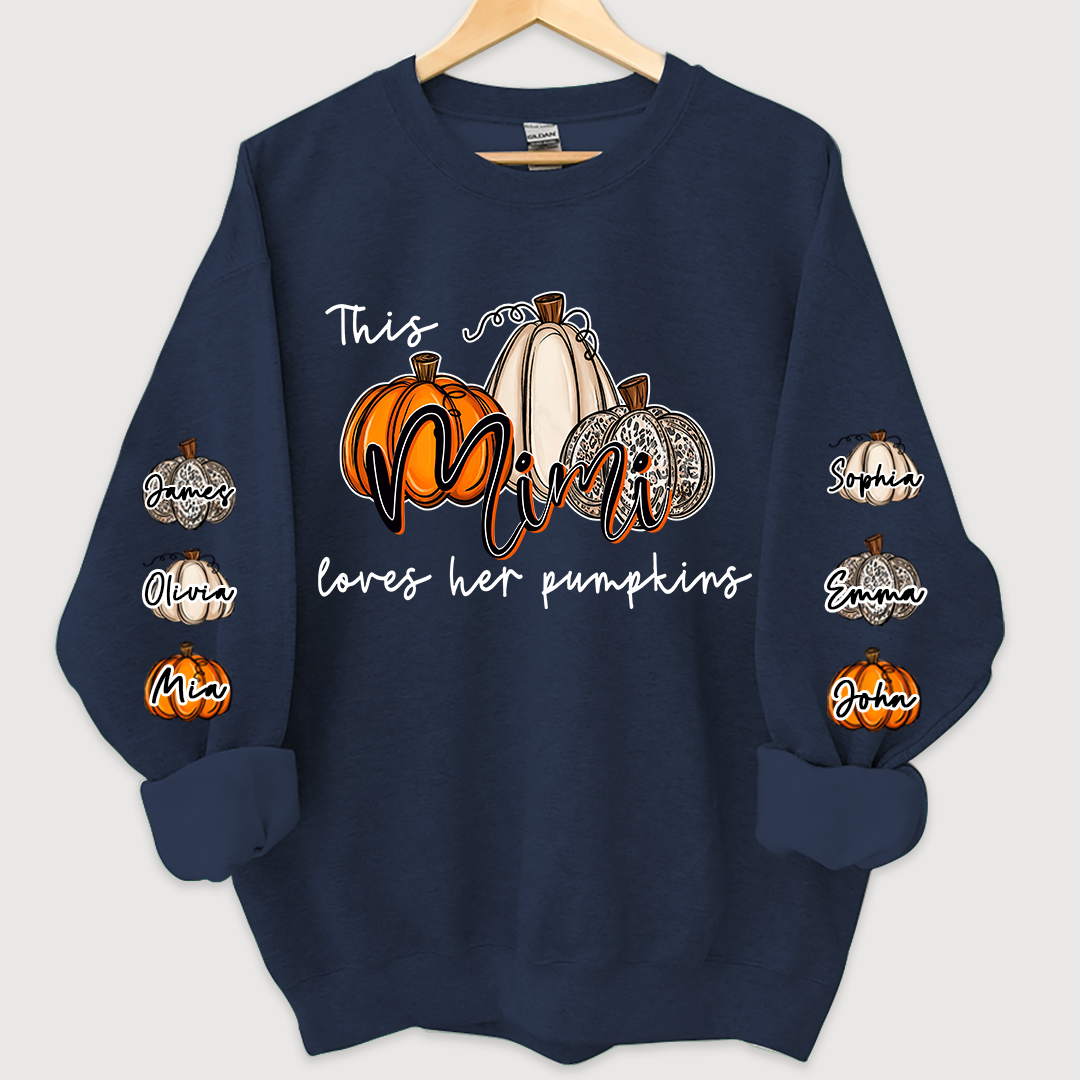 This Mimi Loves her Pumpkins And Grandkids Sweatshirt