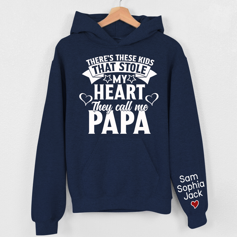 There's These Kids That Stole My Heart They Call Me Papa 2023 Hoodie