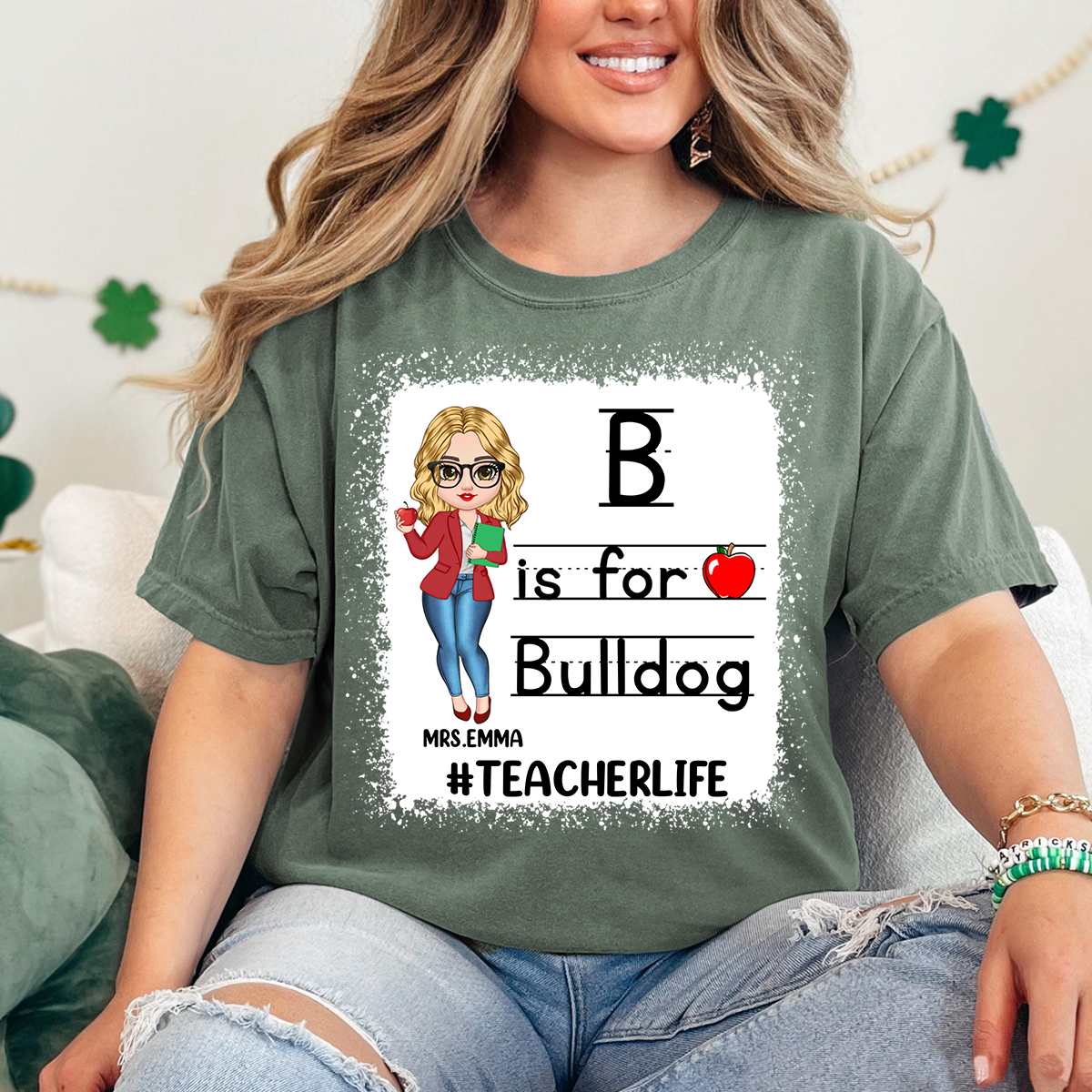 Comfort Colors® Custom School Mascot Custom Teacher Shirt, Custom Gifts For Teacher T-Shirt