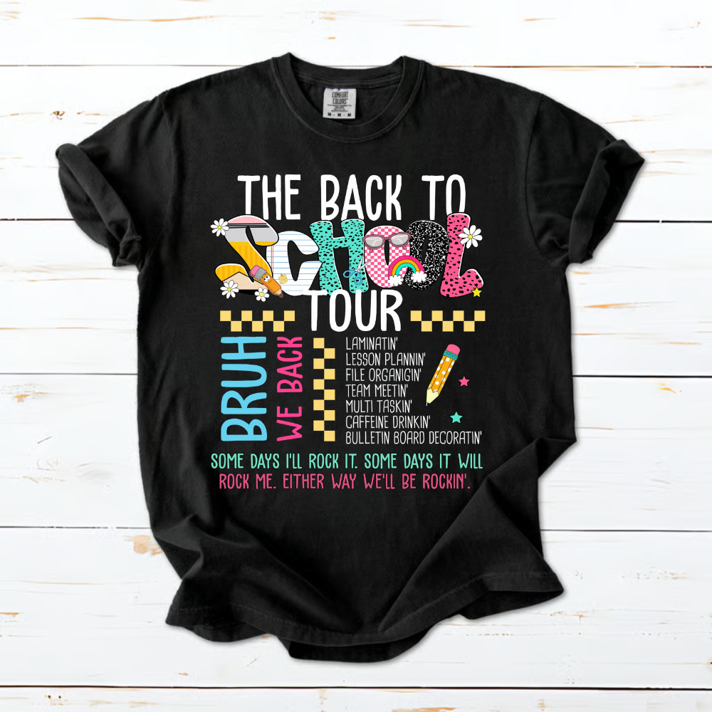 Back to School Tour Teacher Shirt