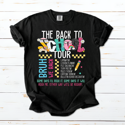 Back to School Tour Teacher Shirt