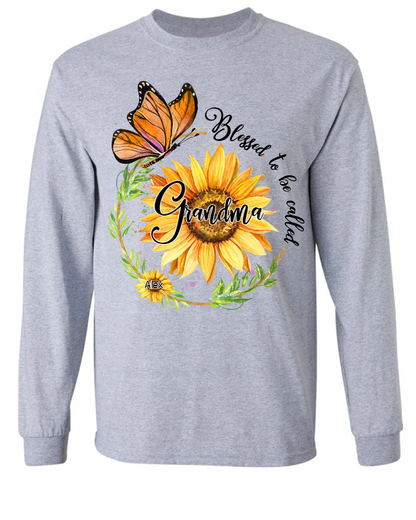 Blessed To Be Called Grandma Sunflower Butterfly