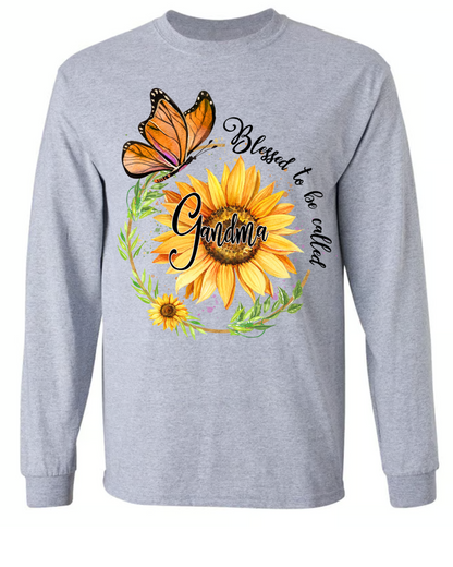 Blessed To Be Called Grandma Sunflower Butterfly