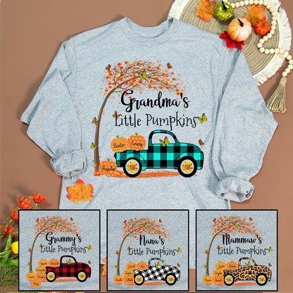 Grandma's Little Pumpkins and Grandkids Names Personalized