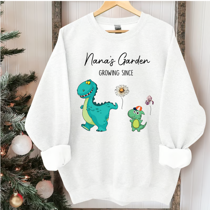 Nana's Garden Nana Saurus And Kids Custom