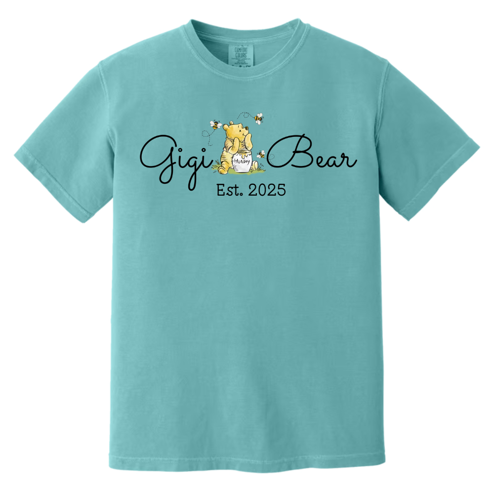 Gigi Bear T-Shirt - Cute Gift for New Grandma, Est. 2025