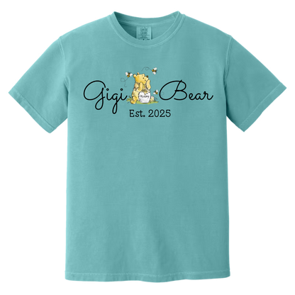 Gigi Bear T-Shirt - Cute Gift for New Grandma, Est. 2025