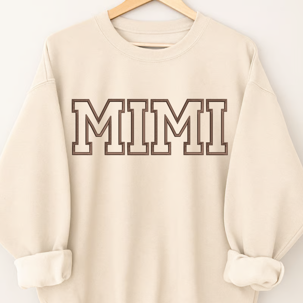 Embroidered Personalized Mama Nana Gigi Mimi and Grandkids