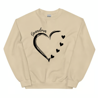 Grandma and Grandkids Hearts, Gift For Grandma Sweatshirt