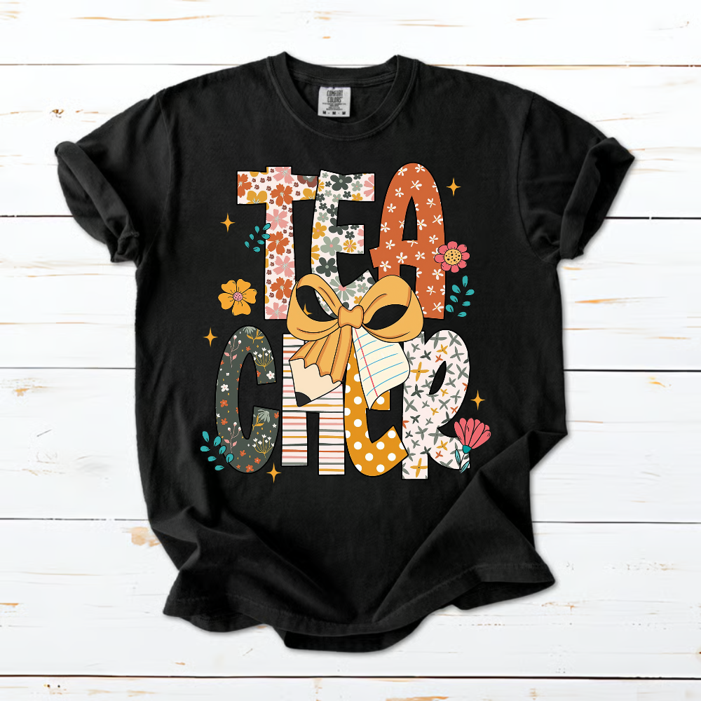 Floral Teacher Custom Teacher Name Back to School