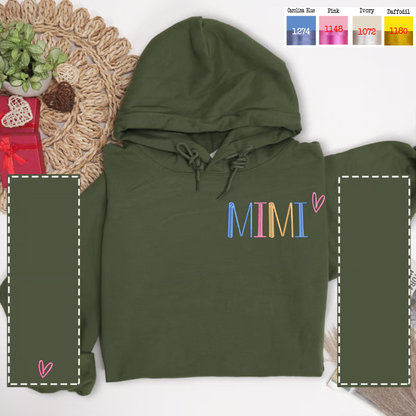 Custom Embroidered Sweatshirt, Christmas Gift for Grandma Mom Godmother Aunt Sister