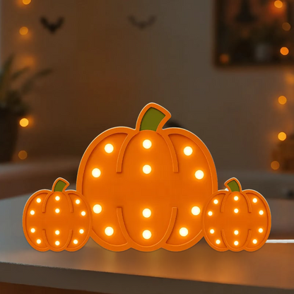 3D Effect Grandma Little Pumpkins Marquee Pattern Effect Cozy Fall Home Decor - Personalized Light Box - Gift For Grandmas Light Box