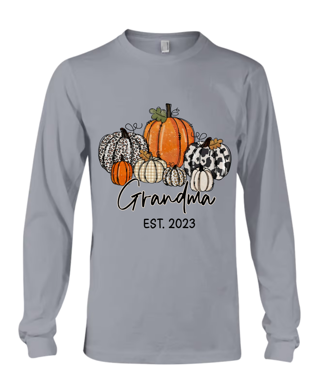 Pumpkin Grandma Est Year And Kids CTH01