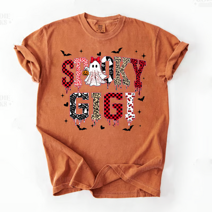 Custom Spooky Gigi Grandma Mama Mimi Halloween T-shirt