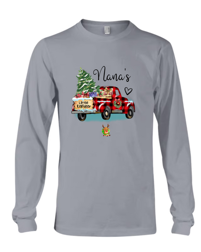 Nana's Little Reindeer Sweatshirt, Custom Grandma And Kids Christmas