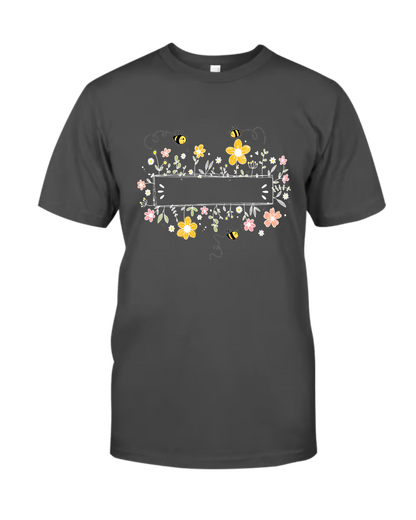 Personalized Grandma Bee Flower And Grandkids