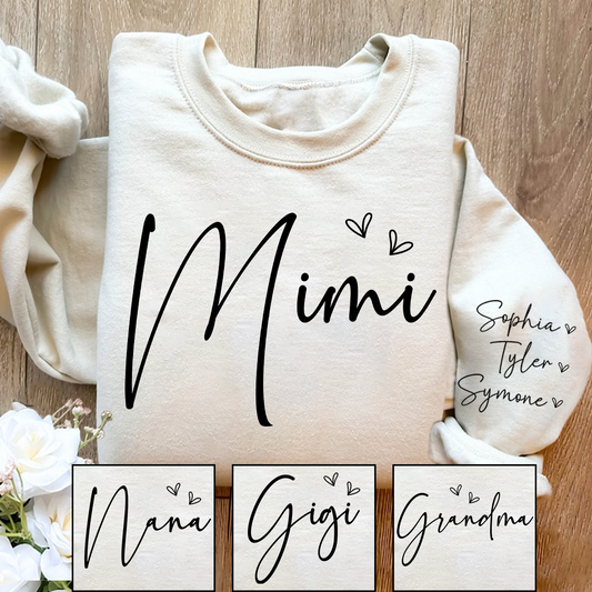 Personalized Mimi And Kids Heart