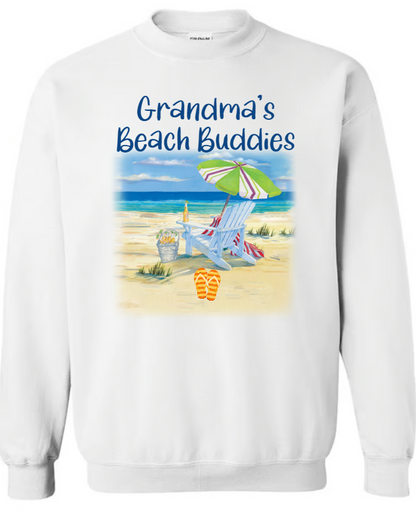 Grandma's Beach Buddies Summer Flip Flop, Custom Grandma With Kids, Gift For Grandma Summer TH