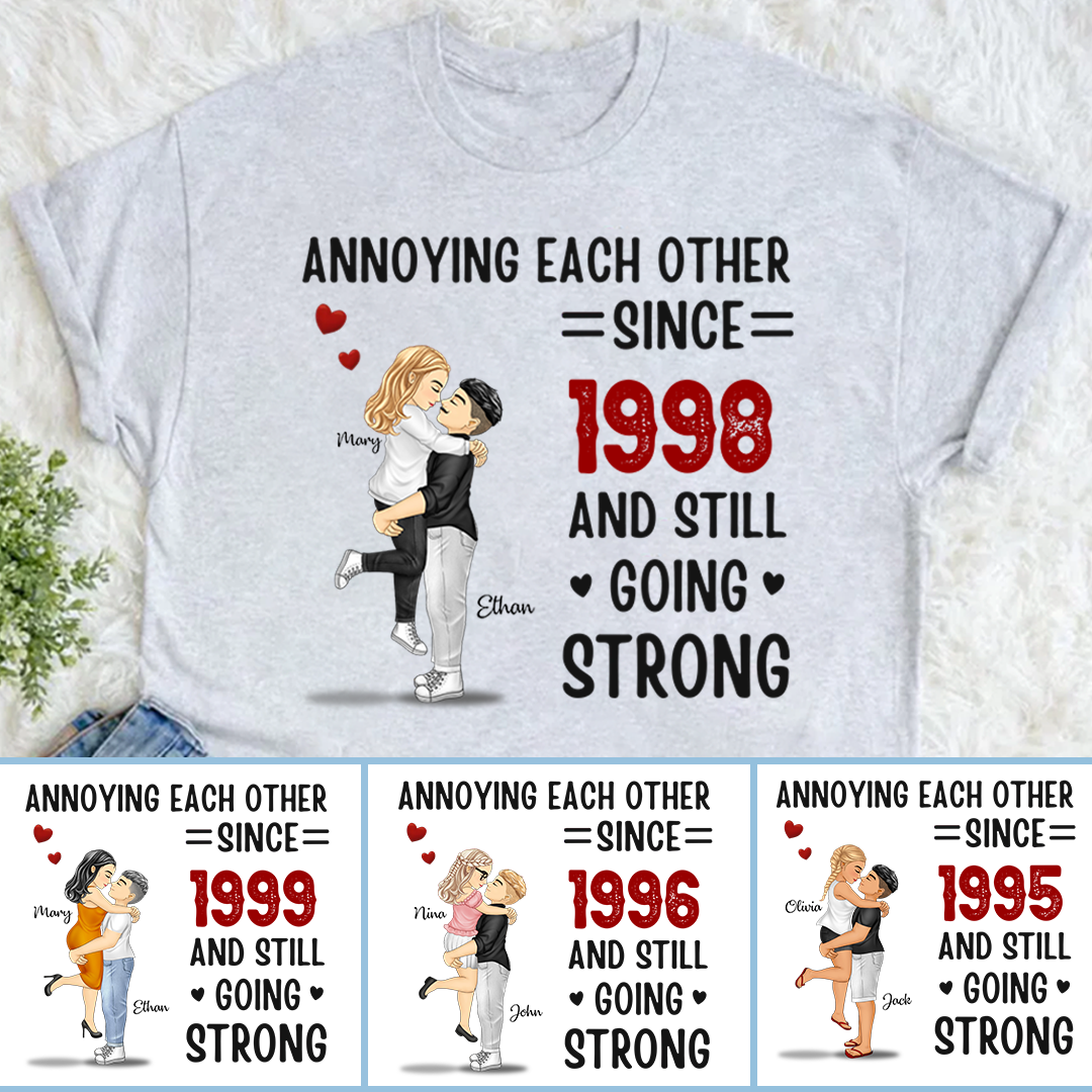 Custom Unisex T-shirt, Comfort Color T-shirt, Classic Canvas- Personalized Anniversary Wedding Gifts For Husband And Wife