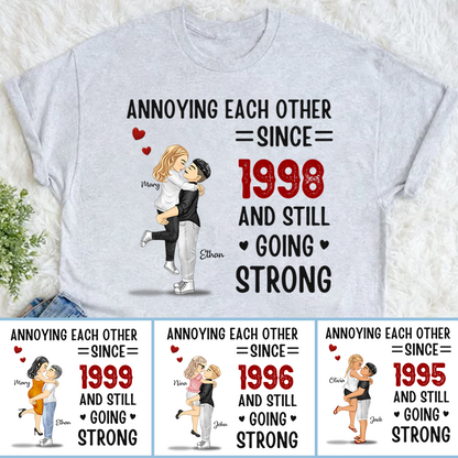 Custom Unisex T-shirt, Comfort Color T-shirt, Classic Canvas- Personalized Anniversary Wedding Gifts For Husband And Wife